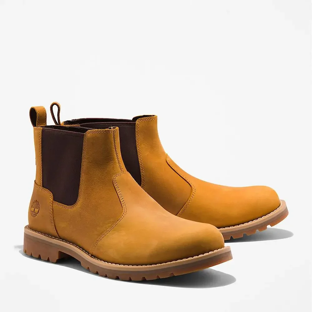 TIMBERLAND MEN'S 13 REDWOOD FALLS MID CHELSEA BOOT WHEAT NIB